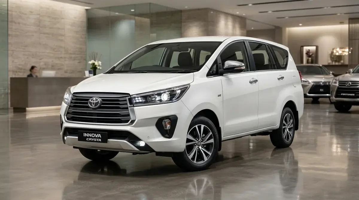 Toyota Innova Crysta - Premium MPV with professional chauffeur